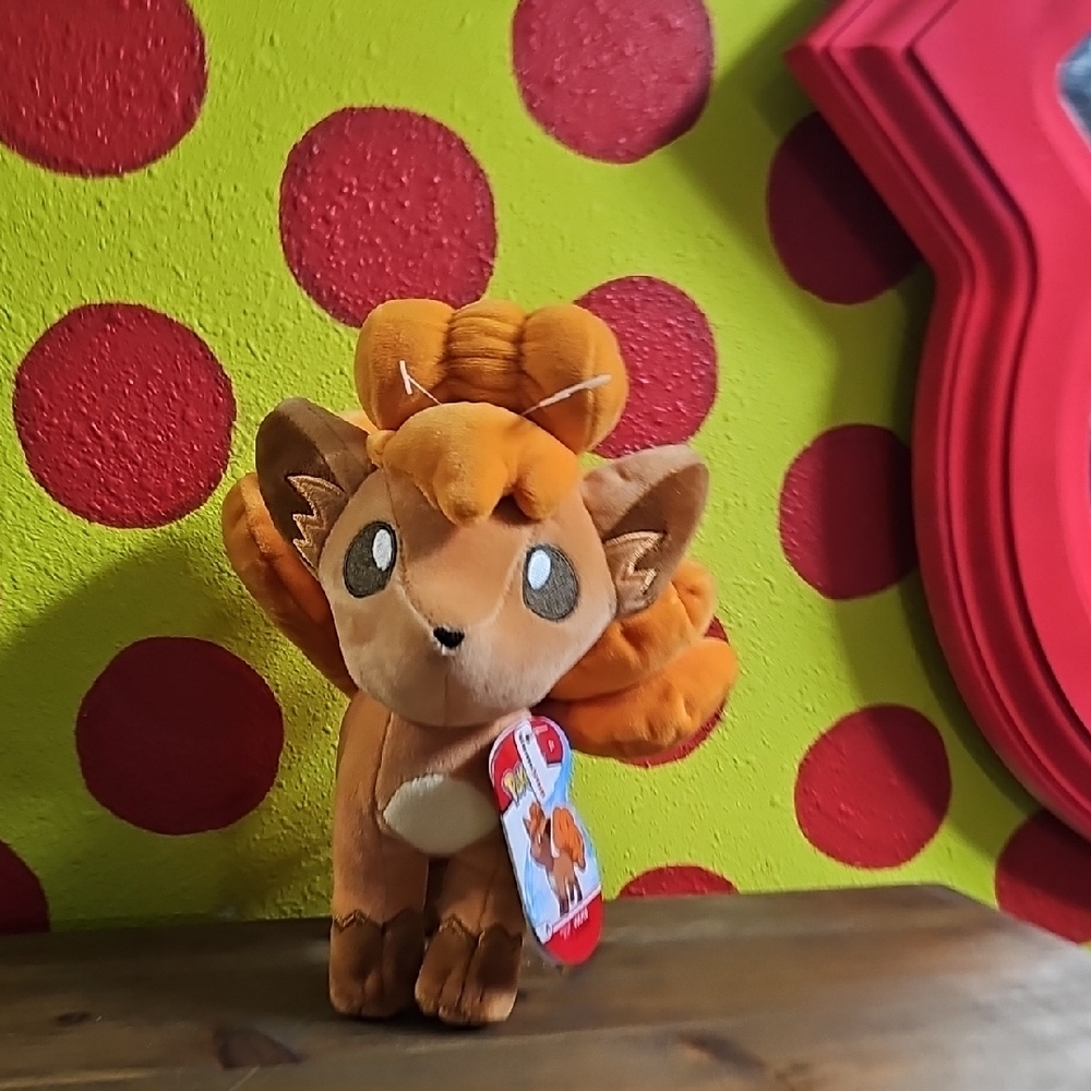 Vulpix Plush Toy - Brown and Orange